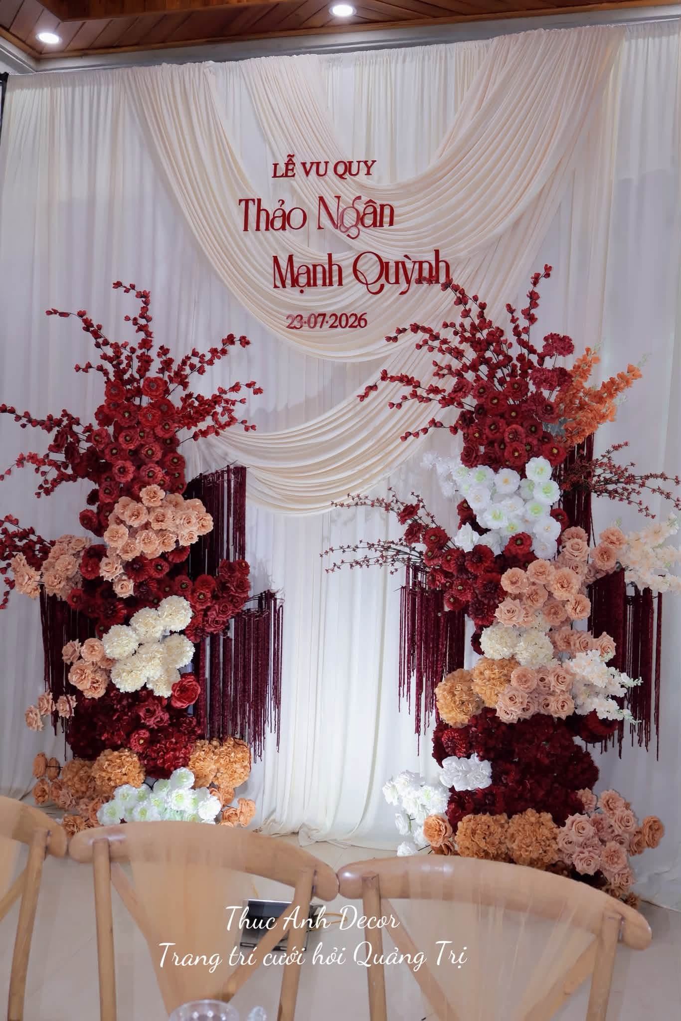 Thục Anh Decor Quảng Trị – Lễ vu quy · Hoa cưới tinh tế